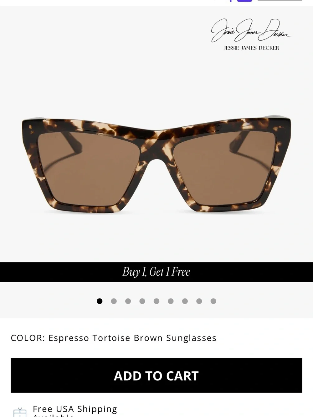 Diff Eyewear Espresso Tortoise Sunglasses - Vivi - Jessie James Decker